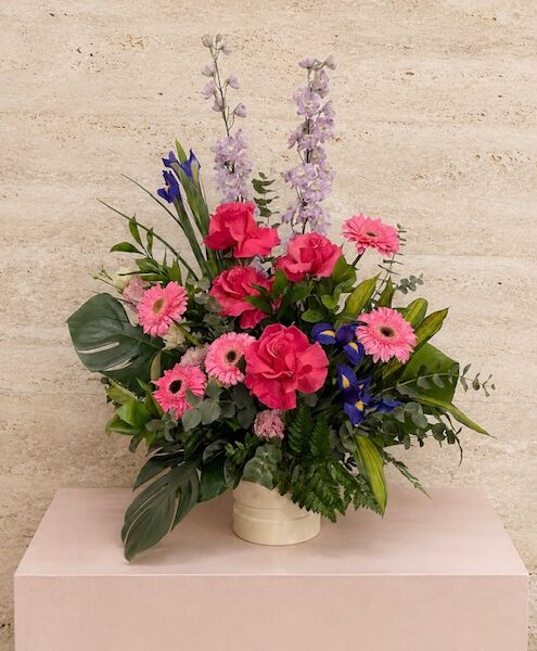 Blooming Pink Vase Arrangement
