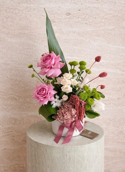Blush and Bloom Vase Arrangement
