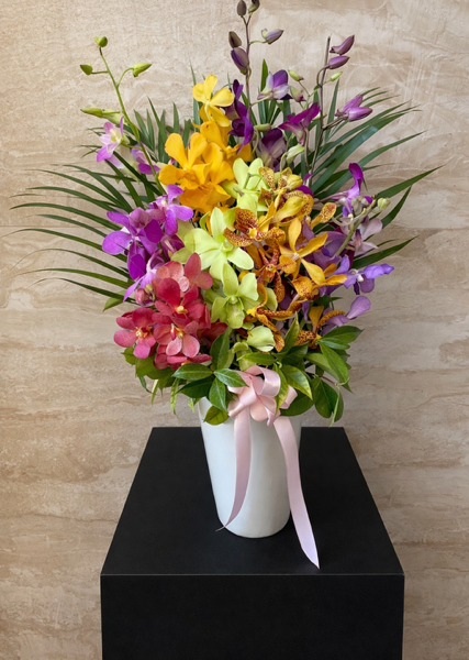 Orchid Bliss Vase Arrangement
